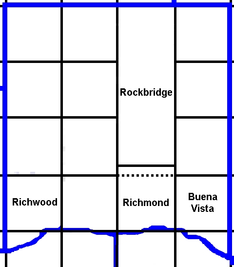 Oct 1850 Richland Co, WI townships
